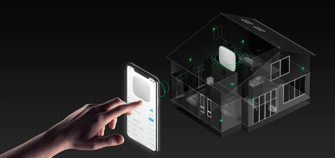 Controlling a smart home alarm system from a mobile phone app