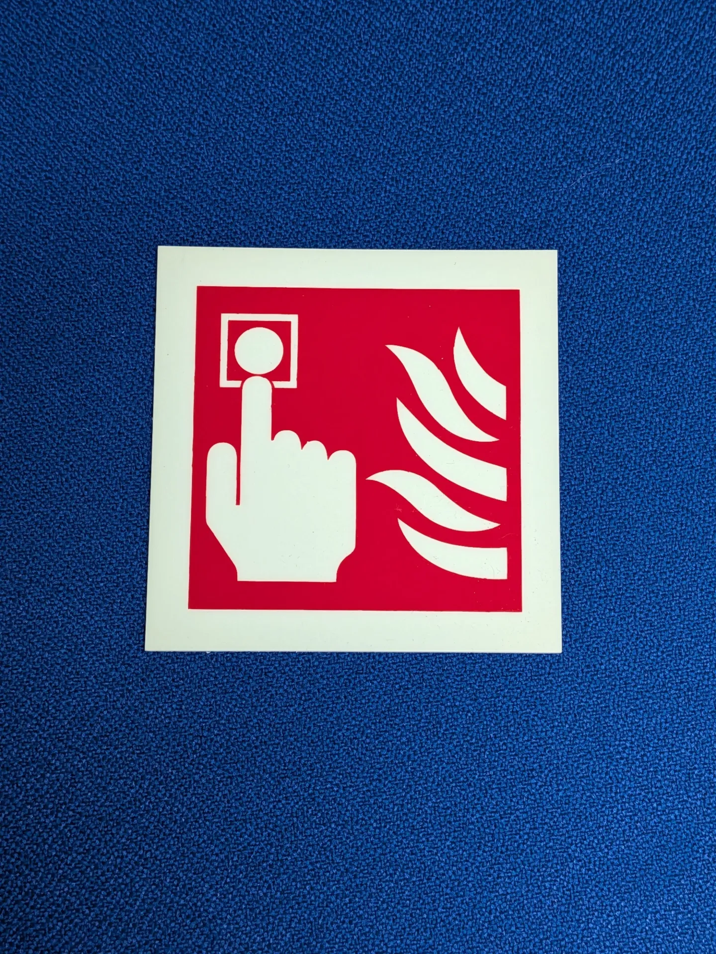 Photoluminescent Fire Alarm Call Point Sign